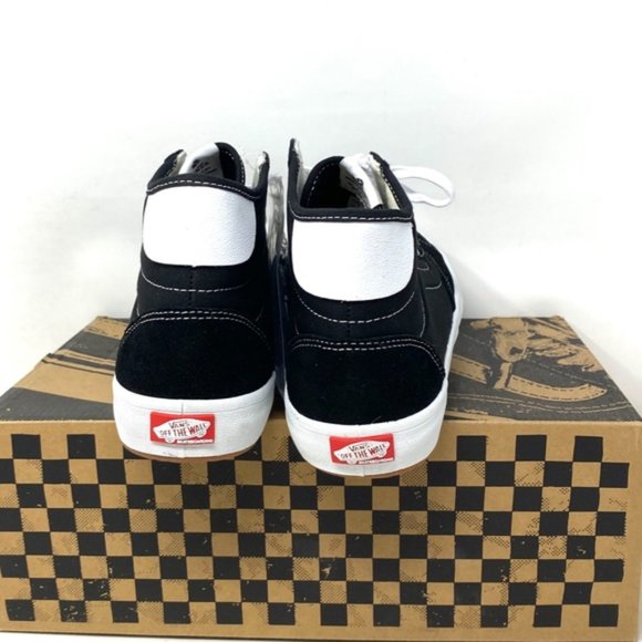 VANS Lizzie Shoe Casual Women's Suede Canvas White Black Sneakers Hi VN0A4BX1Y28 - Picture 11 of 11